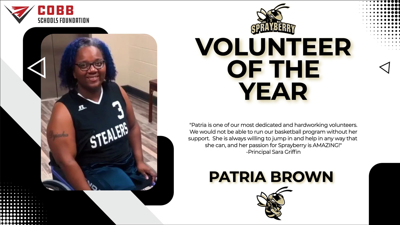 Cobb Schools Foundation - Volunteer of the Year | Sprayberry High School